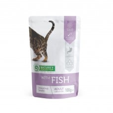 Nature's Protection Intestinal health with Fish влажный корм для кошек с чуствительным пищеварением 100 г*12шт