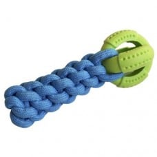 AnimAll GrizZzly іграшка для собак "Кросфіт з м'ячем" (зелено-блакитний) 24 см