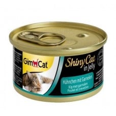 GimCat Shiny Cat курица с креветками 70g