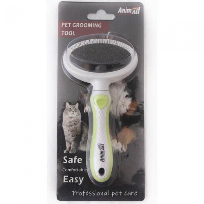 AnimAll Groom пуходерка для тварин розмір S (зелена)