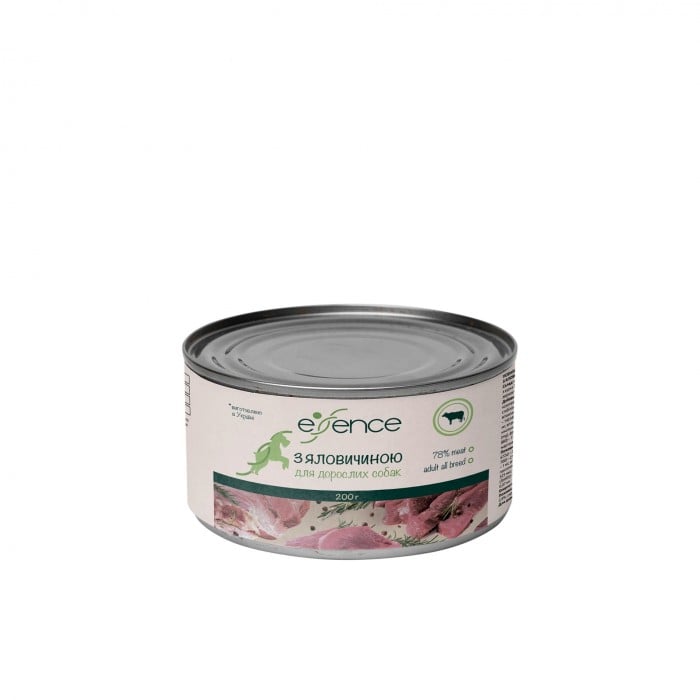 Essence Паштет с говядиной для взрослых собак 200 г