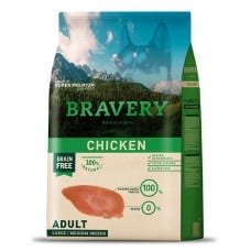 Bravery Chicken Adult Large/Medium сухой корм для собак средних и крупных пород с курицей 4 кг
