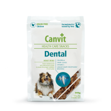 Canvit Dental напіввологі ласощі з куркою для догляду за зубами собак 200 г