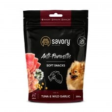Savory Dog Anti-Parasitic Soft Snack з тунцем і диким часником для собак 200г