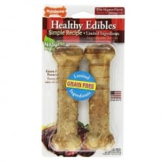 Nylabone Healthy Edibles Wolf лакомства для собак средних пород с чувствительным пищеварением 2шт (13,9см)