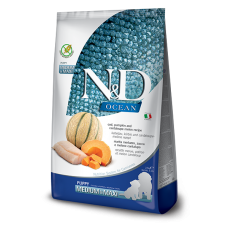 Farmina N&D Grain Free Ocean Pumpkin сухий корм для цуценят середніх та великих порід з тріскою та динею​ 2,5 кг