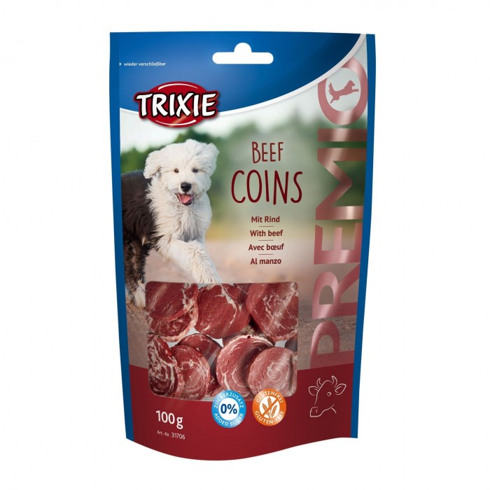 Trixie PREMIO Beef Coins ласощі для собак з яловичиною 100гр

