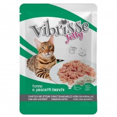 Vibrisse Jelly влажный корм для котов с тунцом и корюшкой 70 г