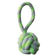 Croci Pastel игрушка для собак "Канатный мяч с ручкой" (зеленый) 20 см