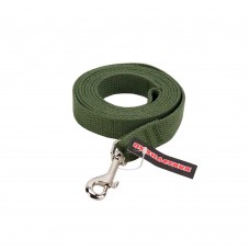 Пухнастики брезентовый поводок для собак М (зеленый) 2 м