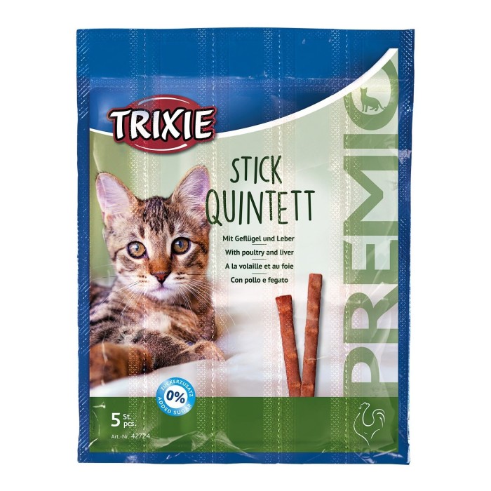 Trixie PREMIO Quadro-Sticks ласощі для котів палички з домашньою птицею та печінкою 25гр