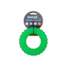 AnimAll Fun іграшка для собак "Кільце з шипами" (зелена) 9 см​