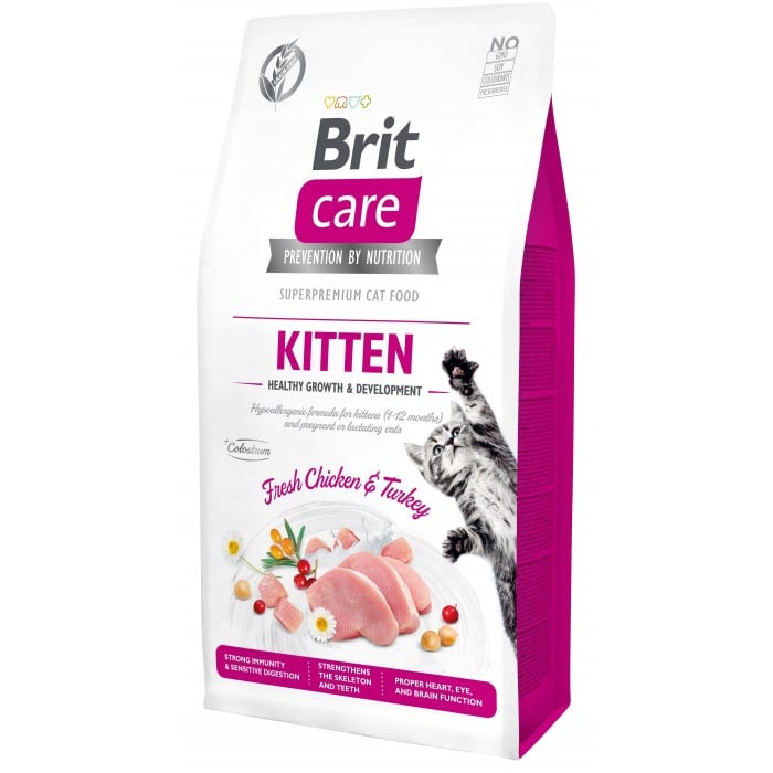 Brit Care Cat GF Kitten HGrowth and Development, 7кг (здорове зростання та розвиток)