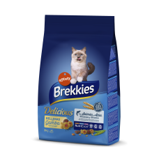 Brekkies Cat Delice Fish сухой корм для взрослых котов с рыбой 3 кг