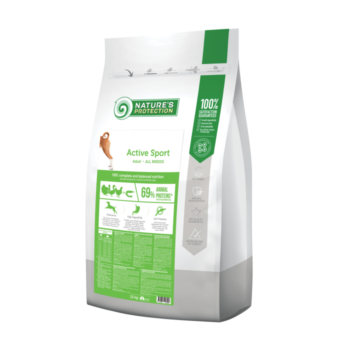 Nature's Protection Active Sport Adult All Breeds для спортивных собак 12 кг
