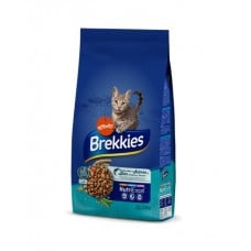 Brekkies Cat Salmon and Tuna сухой корм для взрослых котов с лососем и тунцом 1,5 кг