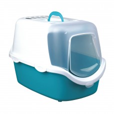 Trixie Vico Open Top закрытый туалет для котов аквамарин/белый 40х40х56 см