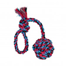 Trixie игрушка для собак мяч из каната на веревке 5,5 см/30 см