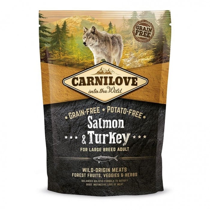 Carnilove Adult Large Breed Salmon and Turkey с лососем и индейкой для взрослых собак крупных пород 1,5 kg