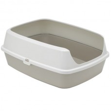 Moderna Maryloo туалет с бортиком для кошек (серый) 50х38х16 см