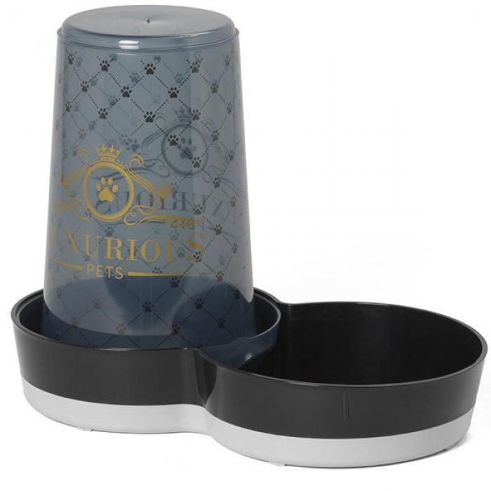 MODERNA TASTY LUXURIOUS Автокормушка/Автопоилка (черная) 1,5 л