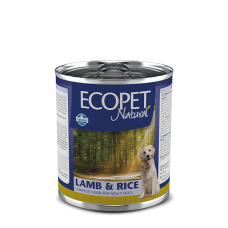 Farmina Ecopet Natural Dog Lamb & Rice влажный корм для взрослых собак с ягненком 300 г