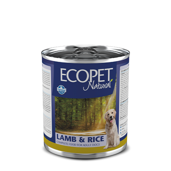 Farmina Ecopet Natural Dog Lamb & Rice влажный корм для взрослых собак с ягненком 300 г