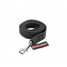 Пухнастики брезентовый поводок для собак М (черный) 1,2 м