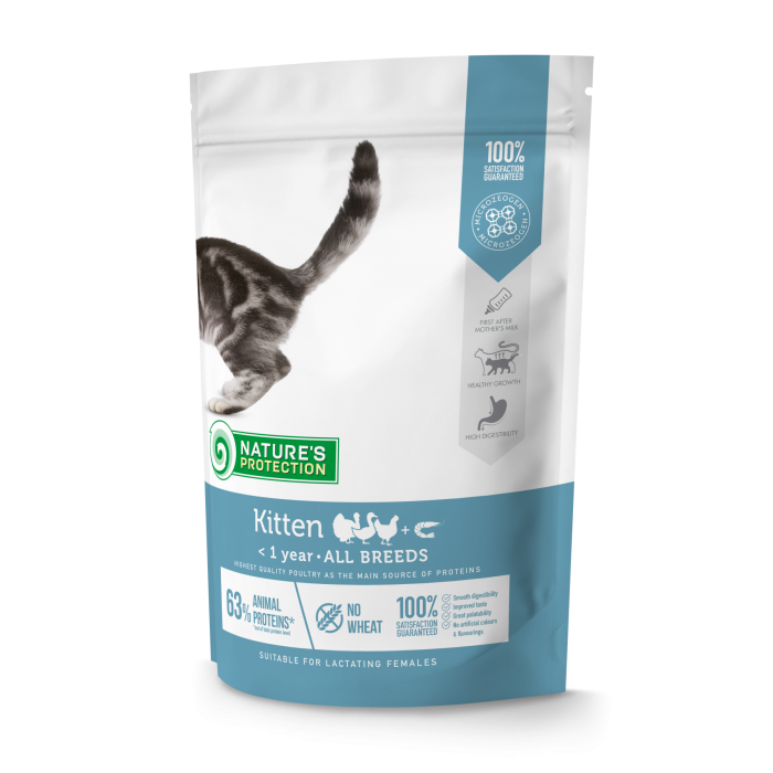 Nature's Protection Kitten сухой корм для котят до 1 года 0,4 кг