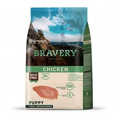 Bravery Chicken Puppy Large/Medium сухой корм для щенков средних и крупных пород с курицей 4 кг