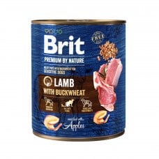 Brit Premium by Nature с ягненком и гречкой для собак 800 г