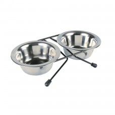 Trixie Eat on Feet стойка с 2 мисками для собак 2 шт. 0,2 л/10 см