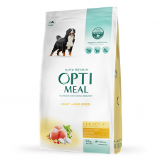 Optimeal Dog Adult Maxi сухой корм для собак больших пород с курицей 12 кг