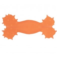 AGILITY игрушка для собак косточка с отверстием (оранжевая) 15 см