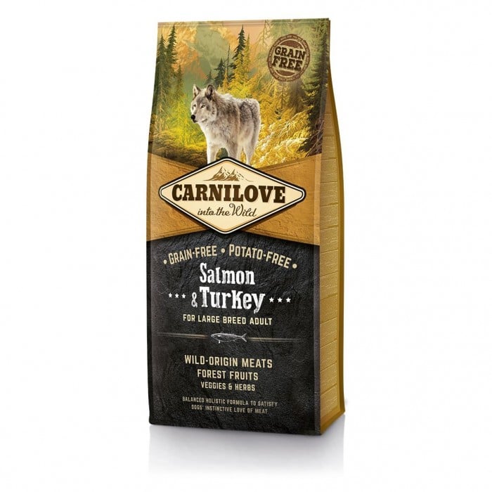 Carnilove Adult Large Breed Salmon and Turkey с лососем и индейкой для взрослых собак крупных пород 12 kg