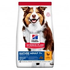Hill’s SP Mature Adult 7+ Medium Breed сухой корм для собак средних пород от 7 лет с курицей 14 кг