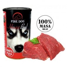 Fine Dog консерва с говядиной для собак 100% мяса 200г