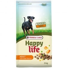 Happy Life Adult with Beef Flavouring сухой корм для собак с говядиной 3кг