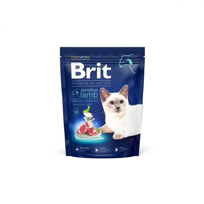 Brit Premium by Nature Cat Sensitive (для котов с чувствительным пищеварением, с ягненком)
