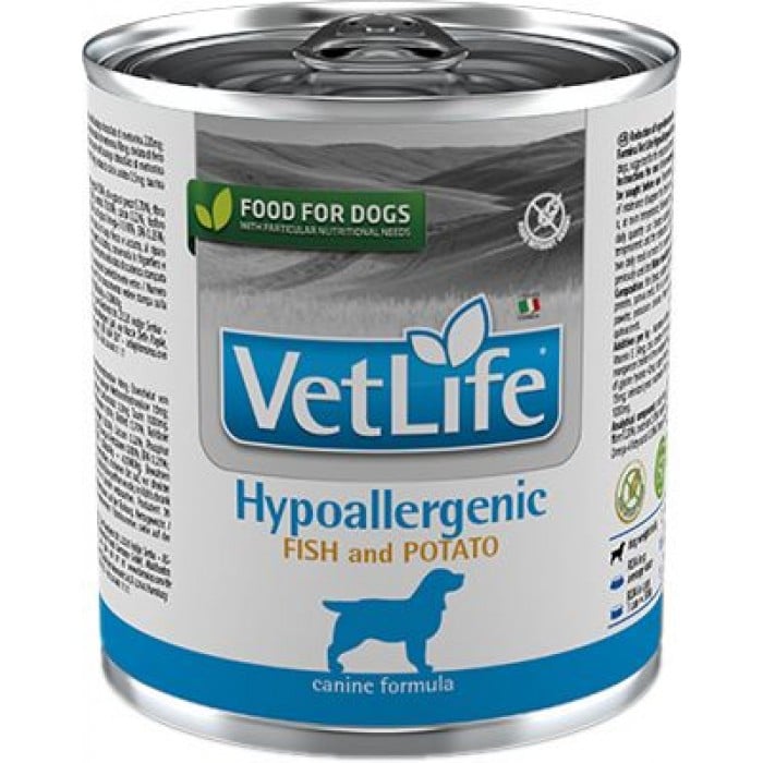 Farmina Vet Life Hypoallergenic Fish & Potato влажный диетический корм для собак при пищевой аллергии 300 г