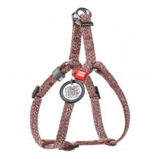 Collar WAUDOG Re-cotton шлея для котов и малых собак с QR-паспортом (коричневая) XS