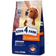 Club 4 Paws Premium Adult Medium Breed Duck сухий корм для собак середніх порід 2 кг