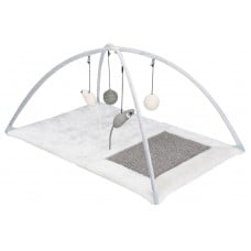 Trixie игровой коврик для кошек с когтеточкой графит/светло-серый 60×33×42 см