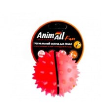 AnimAll Fun іграшка для собак "М'яч-каштан" (коралова) 5 см​