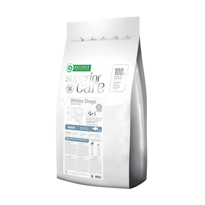 Nature's Protection Superior Care White Dogs Grain Free Adult Small and Mini Breeds с белым окрасом 10 кг