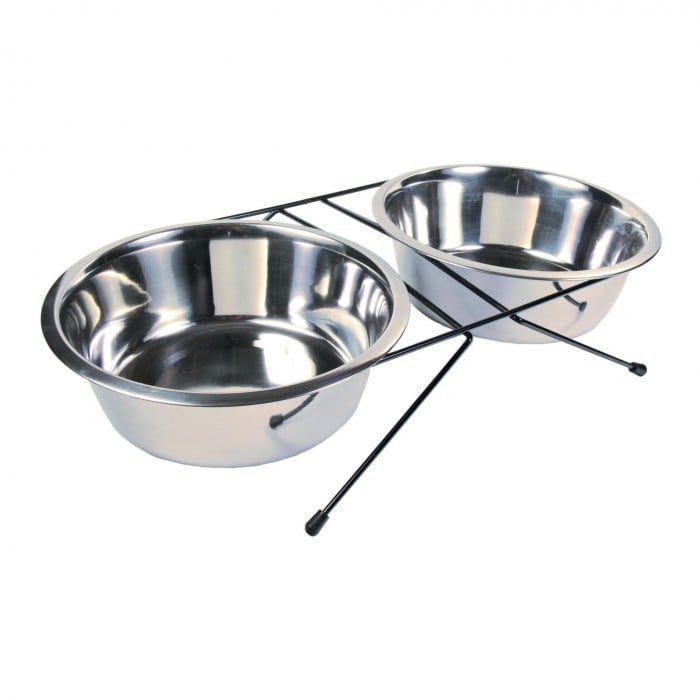 Trixie Eat on Feet стійка з 2 мисками для собак низька 2 шт. 2,8 л/24 см