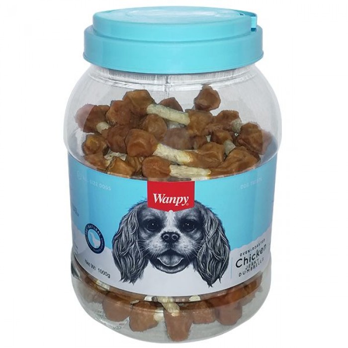 Wanpy Chicken Jerky Dumbbells ласощі для собак з куркою 1 кг