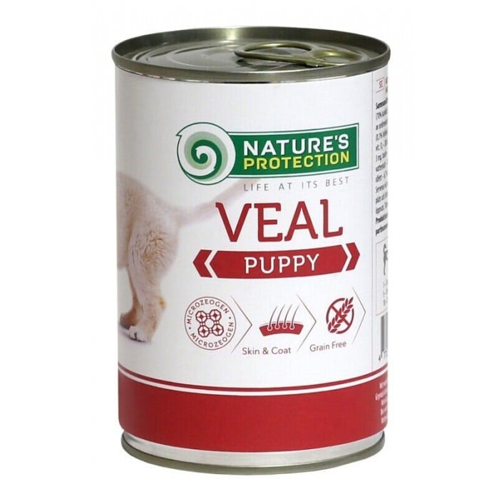 Nature's Protection Puppy Veal влажный корм для щенков с телятиной 800 г*6шт.