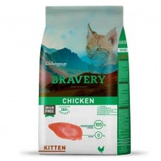 Bravery Chicken Cat Kitten сухой корм для котят с курицей 0,6 кг