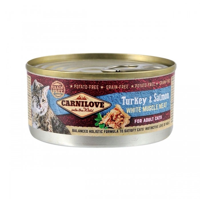 Carnilove Cat с индейкой и лососем для кошек 100g